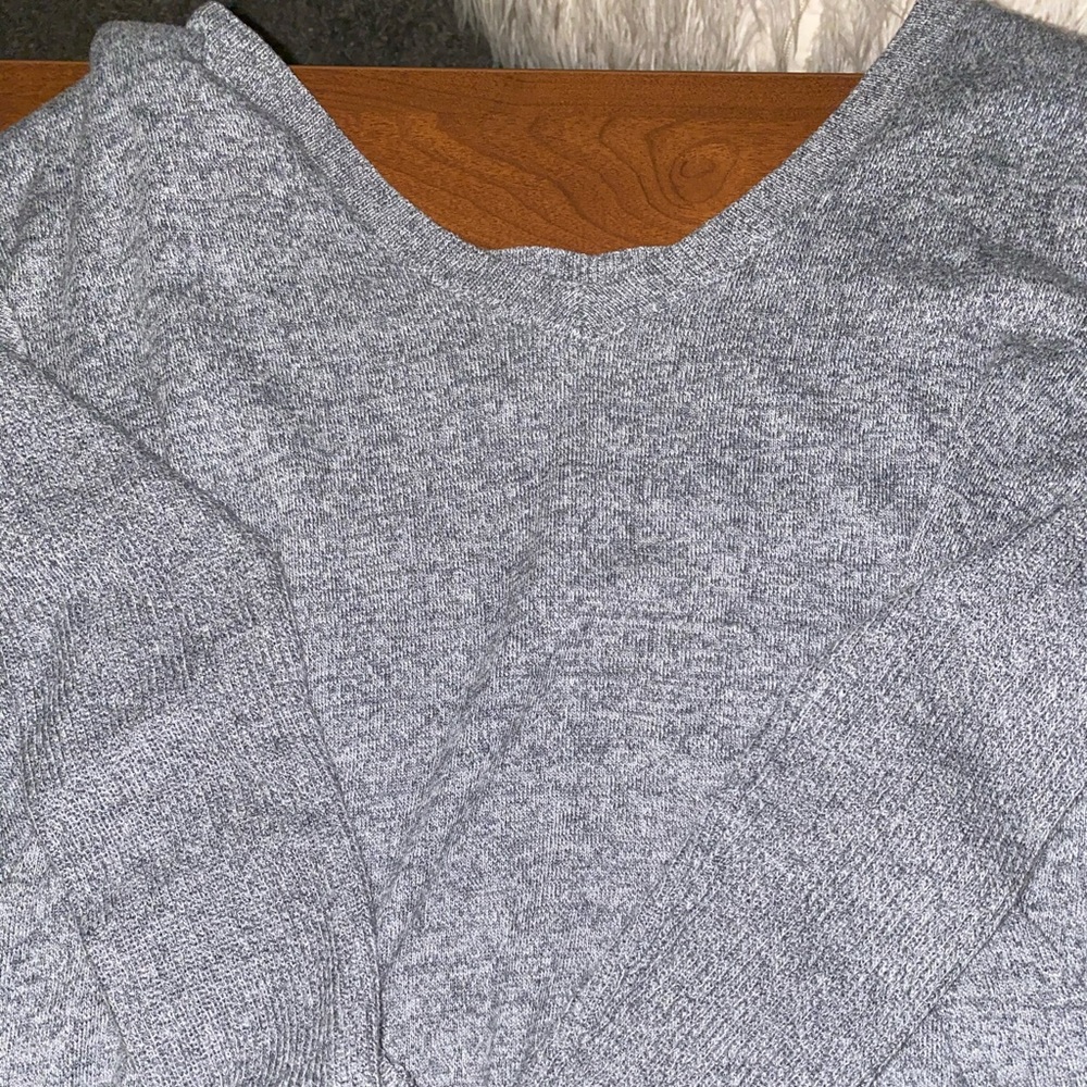 Grey long sleeve sweater